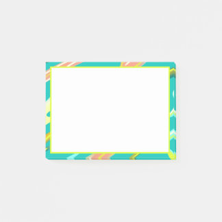 Cool Aqua Abstract Liquid stijl modern schilderen Post-it® Notes