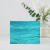Cool Aqua Blue Summer Water Ripples Briefkaart (Staand voorkant)