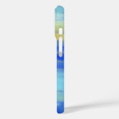 Cool Aqua Blue Turquiose Nautical Abstract Case-Mate iPhone Case (Achterkant / Links)