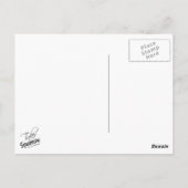 Cool Aqua en Gray Tribal Grunge Briefkaart (Achterkant)