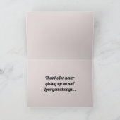 Cool Aqua Rose Bonne carte de fête des mères (Intérieur)