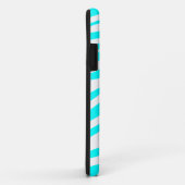 Cool Aqua/White Zebra Print - iPhone 5 Hoesje (Achterkant/rechts)