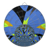 Cool Arches met Fractal Spheres Art Design Dartbord (Voorkant)
