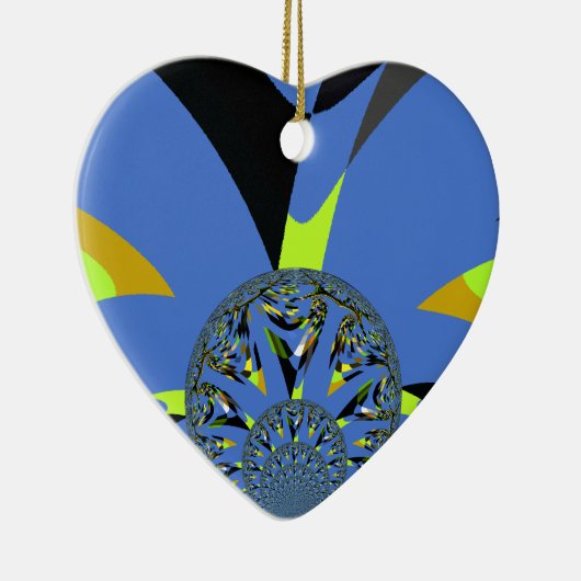 Cool Arches met Fractal Spheres Art Design Keramisch Ornament (Rechts)