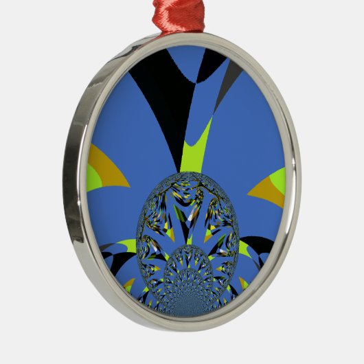 Cool Arches met Fractal Spheres Art Design Metalen Ornament (Rechts)