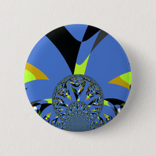 Cool Arches met Fractal Spheres Art Design Ronde Button 5,7 Cm