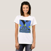 Cool Arches met Fractal Spheres Art Design T-shirt (Voorkant volledig)