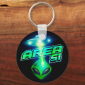 Cool Area 51 Buitenaards Ruimteschip Sleutelhanger (Voorkant)