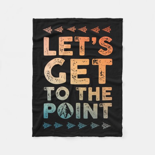 Cool Arrowhad jaagontwerp voor mannen Arrowh Fleece Deken (Voorkant)