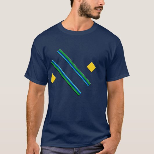 Cool Art abstract Vector Design mannen T-shirt (Voorkant)