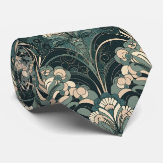 cool art deco patroon getild stropdas