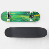 Cool Art Groen geschilderd Skateboard (Horizontaal)