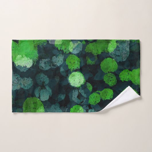 Cool, art unique floral / fleuriste motif (Serviette à main)