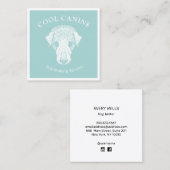 Cool Artistic Dog Walker Visitekaartje (Voorkant / Achterkant)