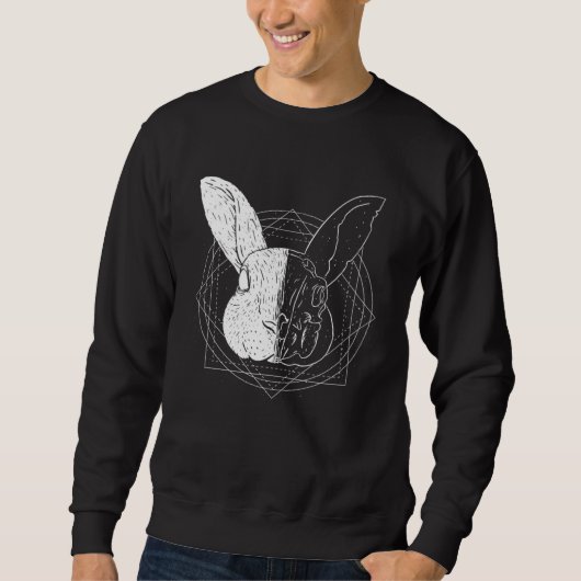 Cool Artistic Rabbit Trui (Voorkant)