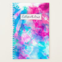 Cool Artsy Girly Purple Rose Blue Tie Dye Motif