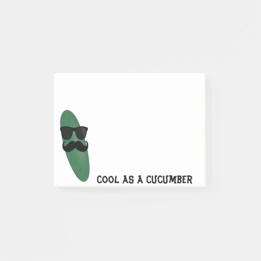 Cool as Cucumber Post it Notes (Voorkant)