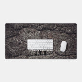 Cool asphalte fissuré routes gris lignes Monogramm (Clavier et souris)