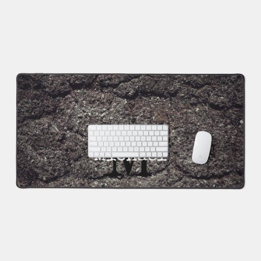 Cool asphalte fissuré routes gris lignes Monogramm (Clavier et souris)