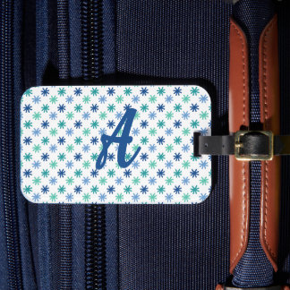 Cool AsteriskS Oceankleuren Op Witte Bagage Label
