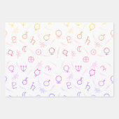 Cool Astrology Symbolen Inpakpapier Vel (Voorkant 3)