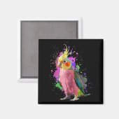 Cool Atiel Art For Men Women Parrot Bird Atiel Lov Magneet (Voorkant / Achterkant)