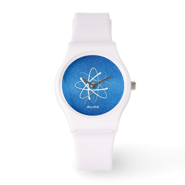 Cool Atom Symbool | Grieks Horloge (Voorkant)