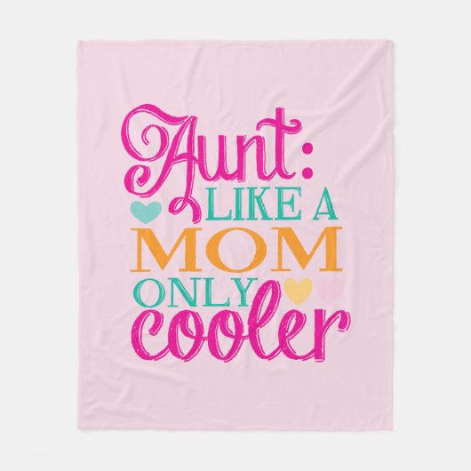 Cool Aunt Fleece Deken (Voorkant)