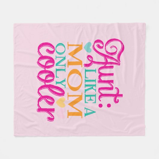 Cool Aunt Fleece Deken (Voorkant (Horizontaal))
