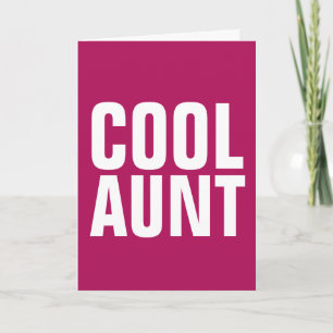 COOL AUNT HAPPY BIRTHDAY WENSKAARTEN KAART