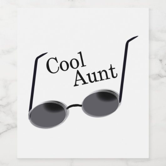 Cool Aunt Wijn Etiket (Enkel label)