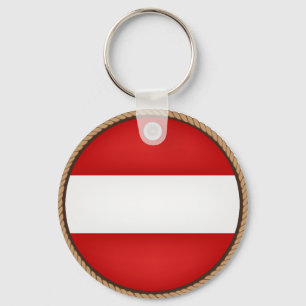 Cool Austria Flag Seal Sleutelhanger