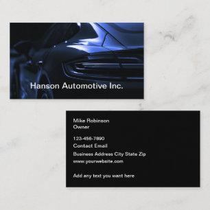 Cool Automotive Cartes de visite Design