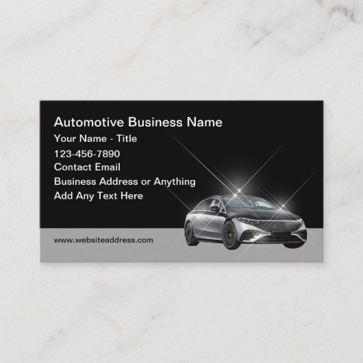 Cool Automotive Cartes de visite Design (Devant)