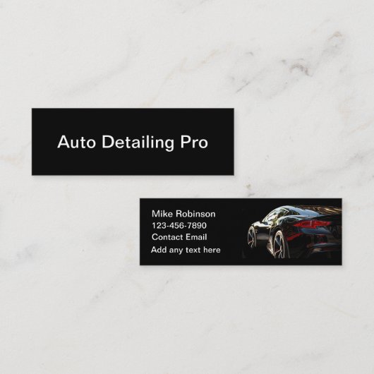 Cool Automotive Detailing Budget visitekaartjes (Voorkant / Achterkant)
