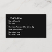 Cool Automotive Sleek Carte de visite moderne (Dos)