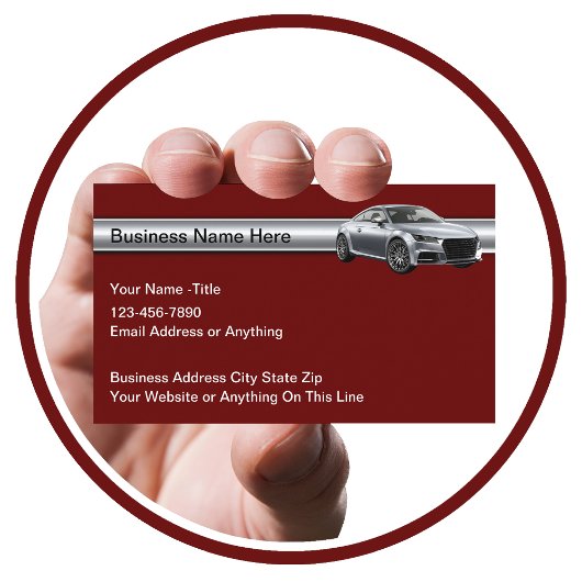 Cool Automotive Theme Carte de visite Design