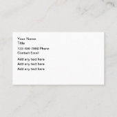 Cool Automotive thème Carte de visite Modèle (Dos)