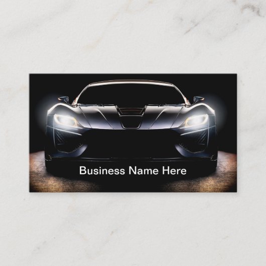 Cool Automotive thème Carte de visite Modèle (Devant)
