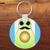Cool avocado-sleutelring sleutelhanger (Voorkant)