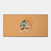 Cool Avocado Surfing op een stuk Pizza Bureaumat (Voorkant)