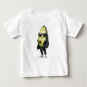 Cool Avocado | T-shirt en jersey fin pour bébés (Devant)