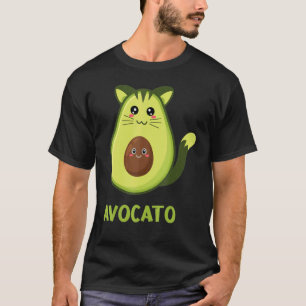 Cool Avocato Kat Leuke Avocado Kitten Kitty Snor T-shirt