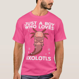 Cool Axolotl kunst voor mannen jongens Mexicaanse T-shirt