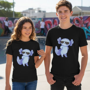 Cool Axolotl Zonnebril Jongeren Kids T-Shirt