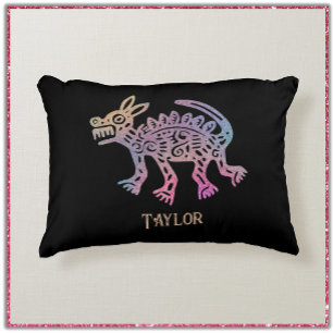 Cool Aztec Design Dog Accent Kussen