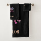 Cool Aztec Design Dog Bath Towels Bad Handdoek (Insitu)