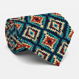Cool Aztec motif cravate carrelé