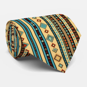 Cool Aztec Western tegelpatroon Stropdas