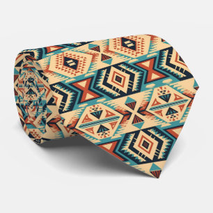 Cool Aztec Western tegelpatroon stropdas